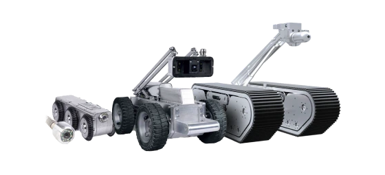 Solinas Integrity EndoBot pipe-inspection crawler robots, official company image