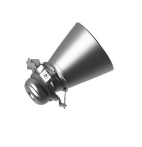 AADYAH Aerospace thrust vector control nozzle with actuator hardware