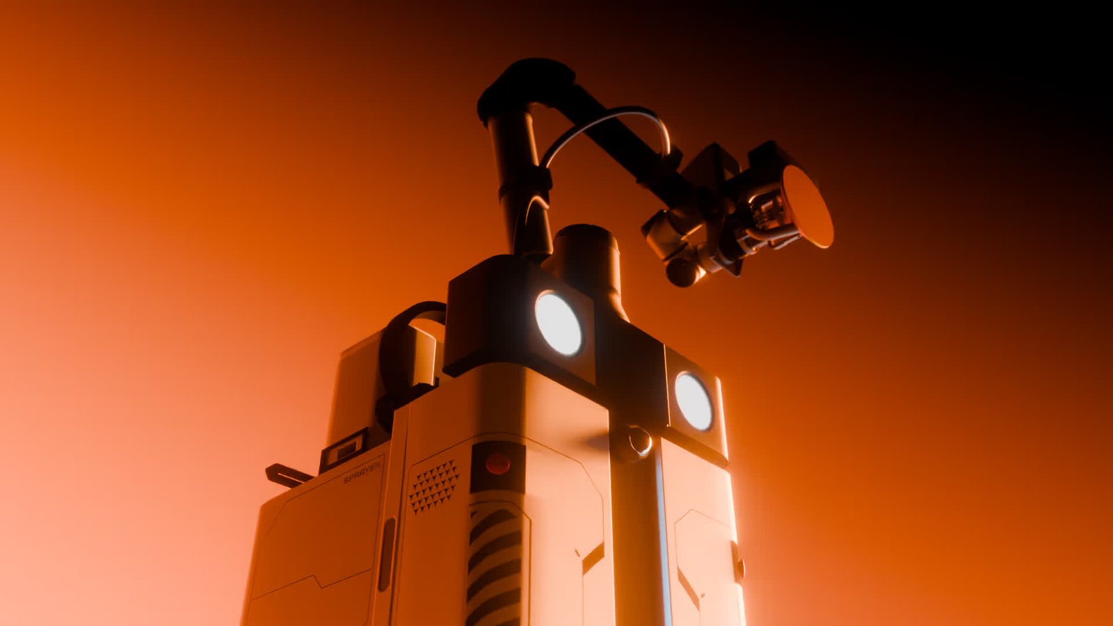 Close-up of OG-1's tool arm