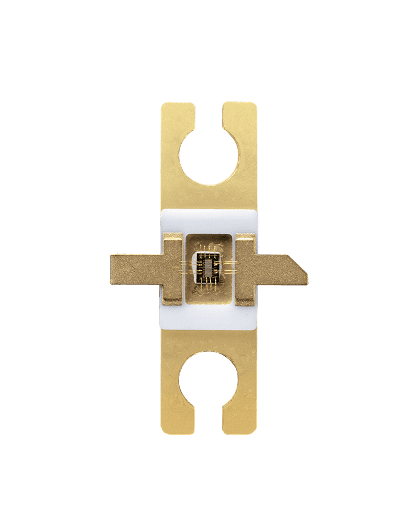 AGNIT Semiconductors packaged gallium nitride RF transistor in a flanged package