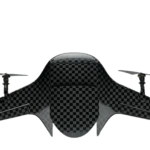 Airbound TRT blended-wing-body tailsitter drone, studio product shot
