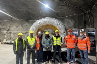 Akashlabdhi inflatable habitat test article in the Swiss underground test facility