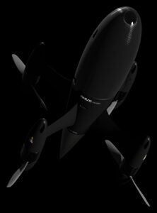 Apollyon Dynamics' Ahuti Mk II counter-drone interceptor — a carbon-fibre multirotor UAV