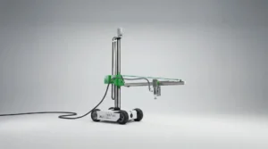 Kelvin6k's ATOM mobile 3D-printing construction robot in a studio shot