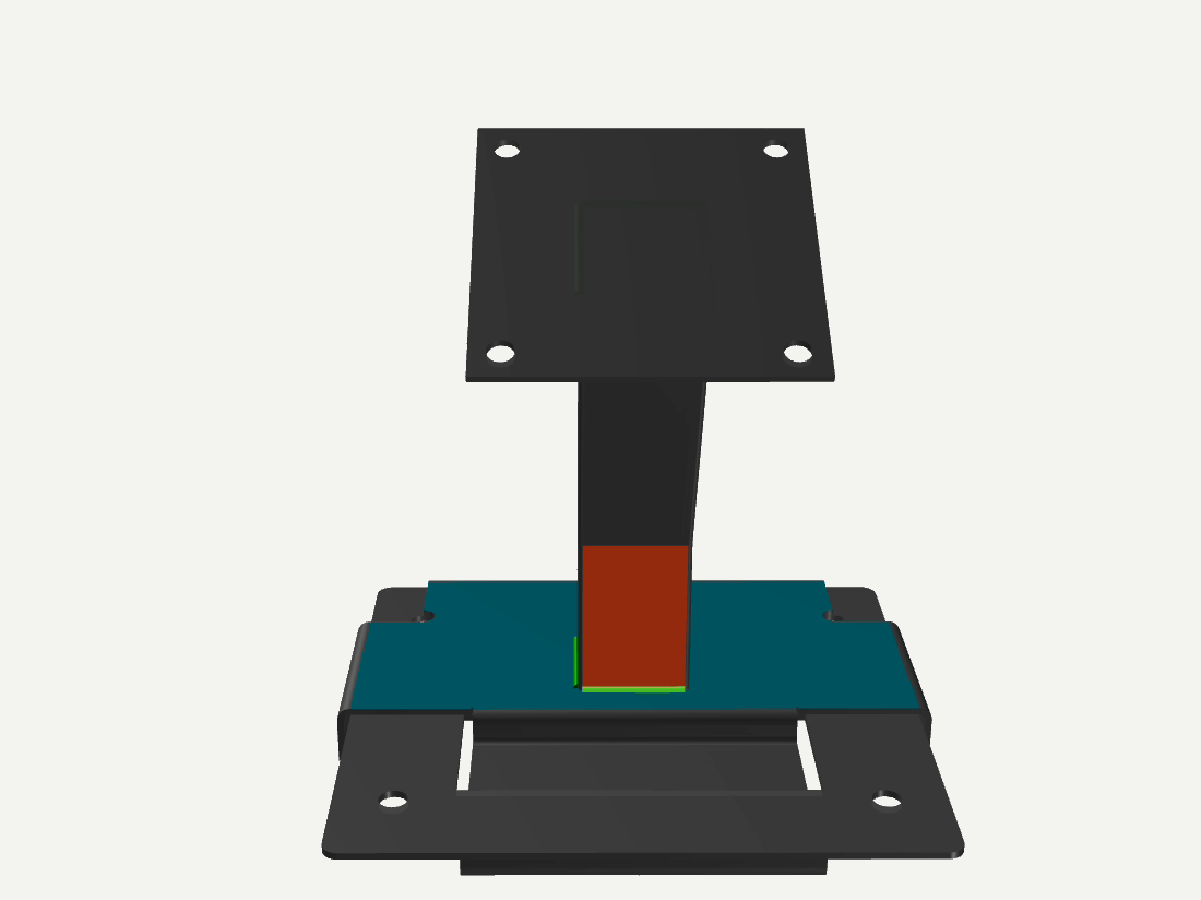 Robot weld simulation view of a bracket assembly in xLogic's software