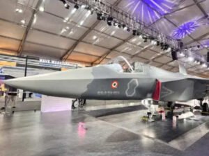 Full-scale AMCA fighter jet mockup on display