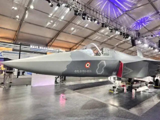 Full-scale AMCA fighter jet mockup on display