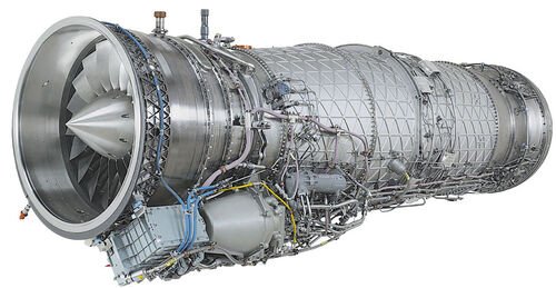 Alt text: Rolls-Royce EJ200 fighter engine, illustrative of Rolls-Royce's engine heritage