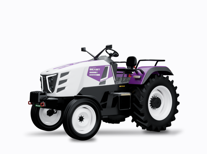 BEAST 9696 E electric tractor at EXCON 2025 unveiling