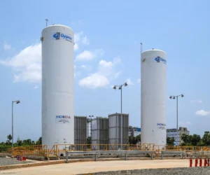 Vacuum-jacketed cryoline pipe spools at INOX India's Vadodara facility built for ITER