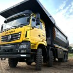 Propel Industries 90CED 90-tonne electric mining dumper on display