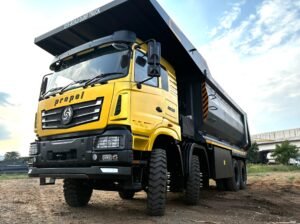 Propel Industries 90CED 90-tonne electric mining dumper on display