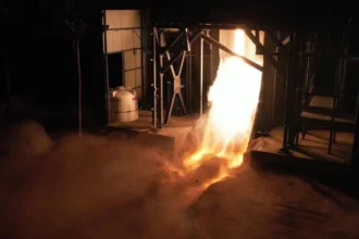 Agnikul Cosmos Agnite single-piece 3D-printed rocket engine