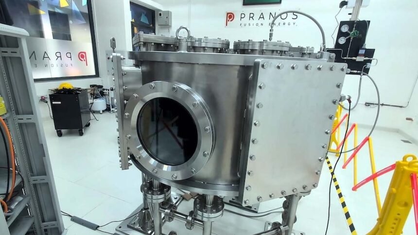 Pranos Fusion's PRAGYA tokamak fusion device