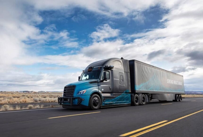 Autonomous mini truck with LiDAR sensor converted to driverless operation