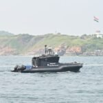 Matangi, Sagar Defence Engineering's uncrewed surface vessel, underway at sea (Indian Navy handout)