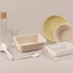 Compostable PLA tableware from Balrampur Bioyug's product range (official company imagery).