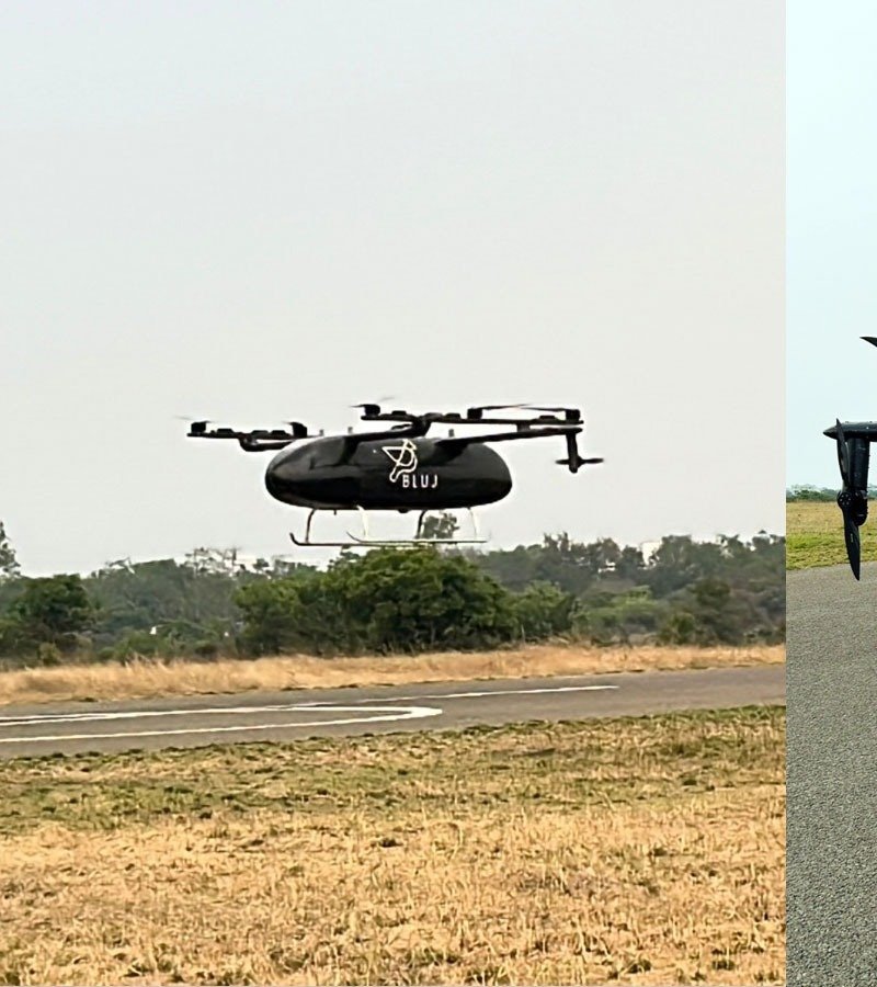 BluJ Aerospace Gen 2 eVTOL in flight