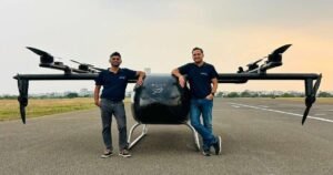 BluJ Aerospace Gen 2 eVTOL aircraft on the runway