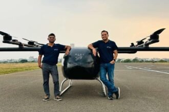 BluJ Aerospace Gen 2 eVTOL aircraft on the runway