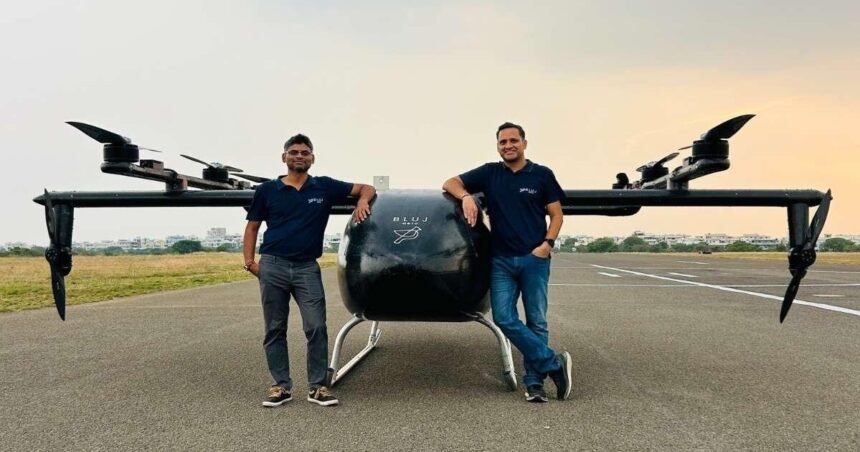 BluJ Aerospace Gen 2 eVTOL aircraft on the runway