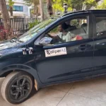 CaliperAI sensor-capture vehicle on the road in Bengaluru