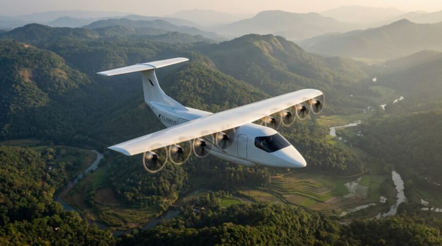 Cligent Aerospace CL1000 hybrid-electric STOL aircraft render