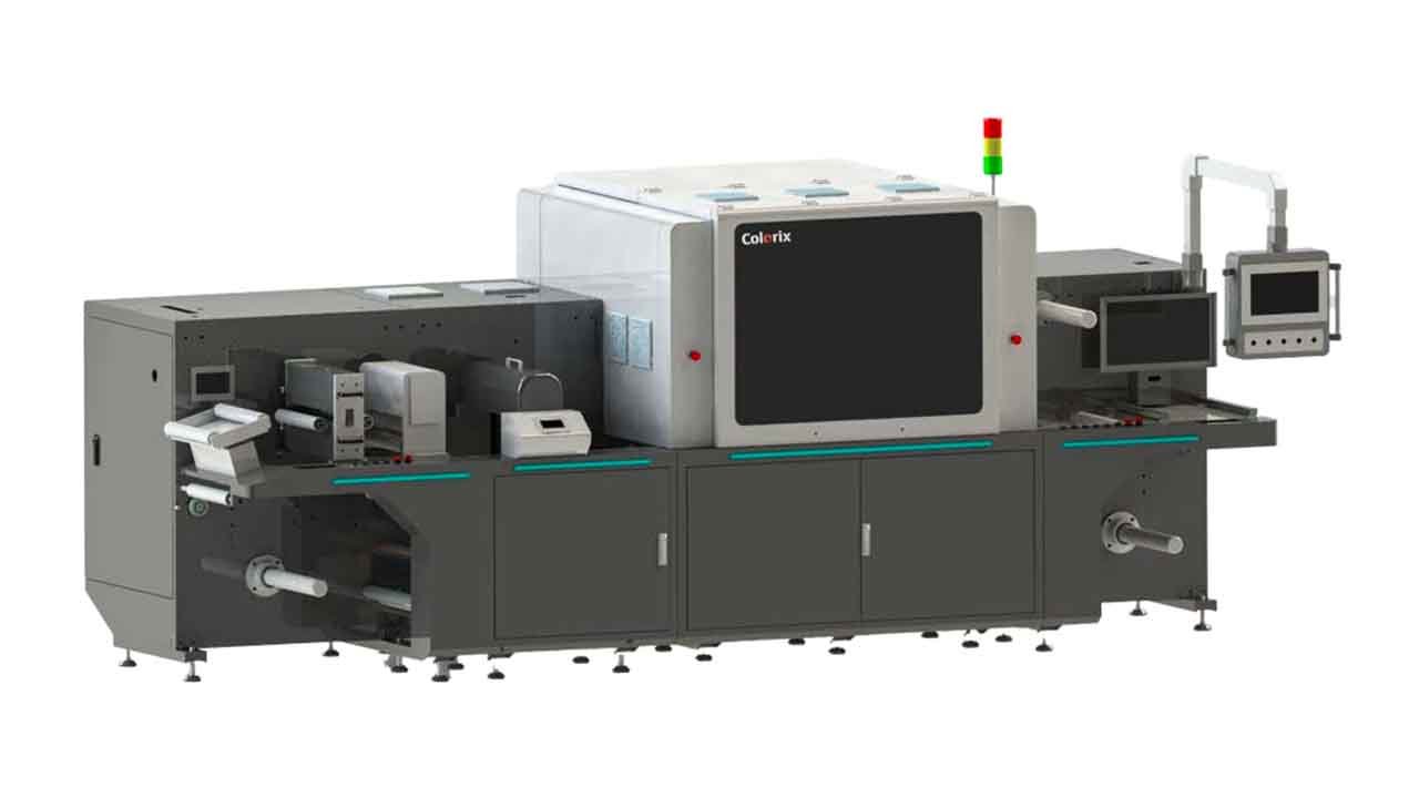 Colorix's hybrid label press in detail, from the company's press material