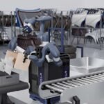 CynLr's CyRo robot decanting parts on a factory line