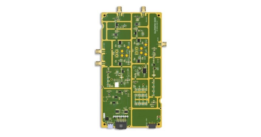 Cyronics QUASAR B1 HF SDR front-end module board render