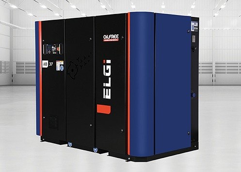 ELGi's AB Series oil-free compressor installed in a plant
