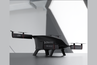LogiXair autonomous VTOL cargo aircraft studio render