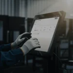 Fynd Forge AI-native manufacturing OS on a factory touchscreen
