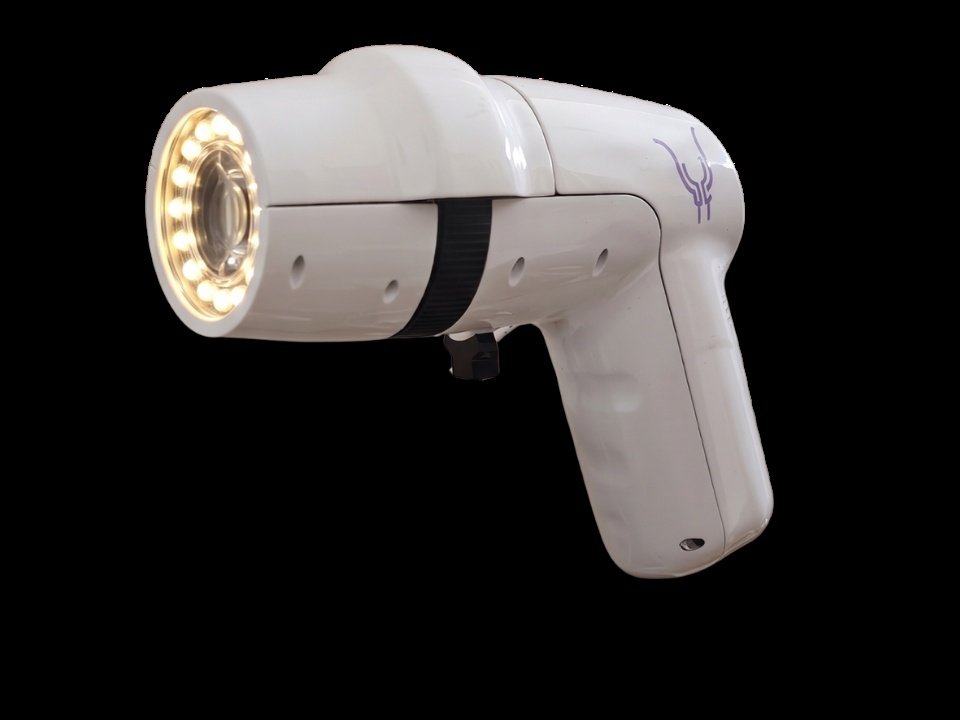 GrivaVision portable AI-assisted digital colposcope handheld device by Griva Healthcare