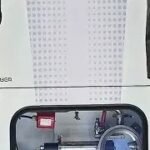 A Haber eLIXA unit with its sampling hardware and live process screen