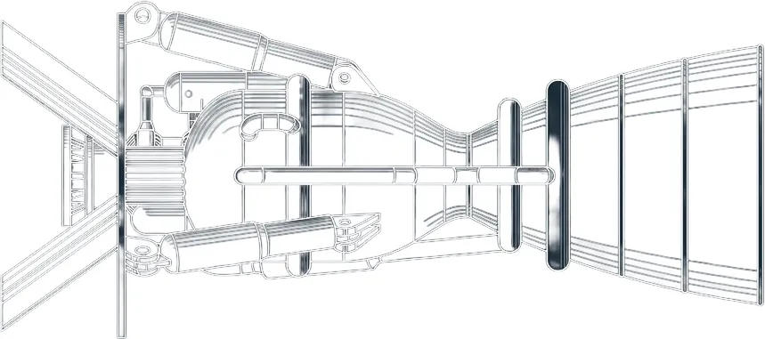 Technical illustration of Hathor's Fornax high-thrust rocket engine