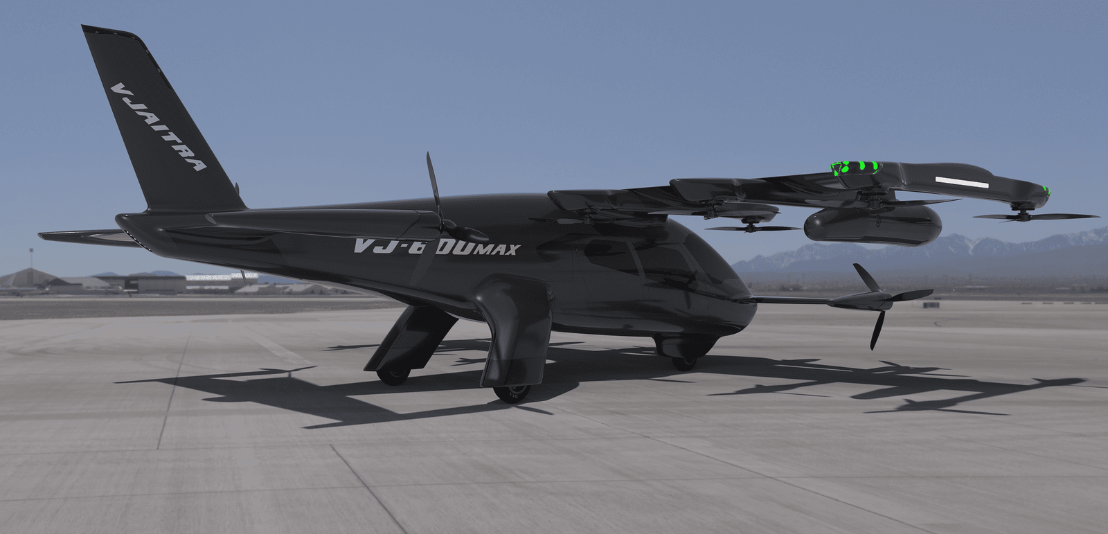 Vjaitra VJ-600Max hydrogen eVTOL side view