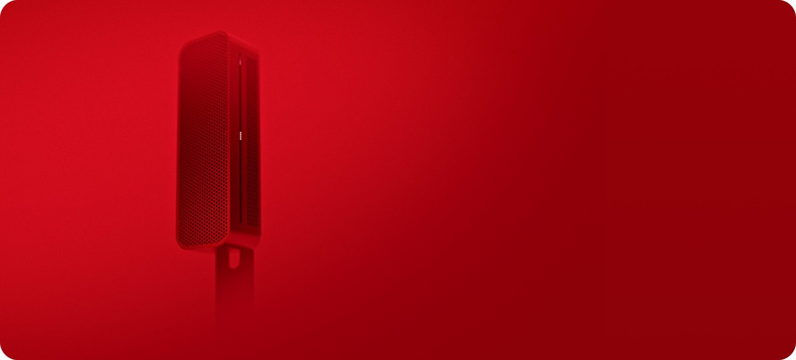Praan HIVE official product photo on red background