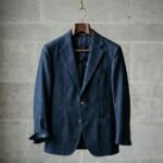 IndiWool Heritage Premium blazer — indigo-dyed merino wool denim by IndigoTex