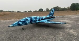 Invente's jet-powered UAV in high-altitude flight over Leh