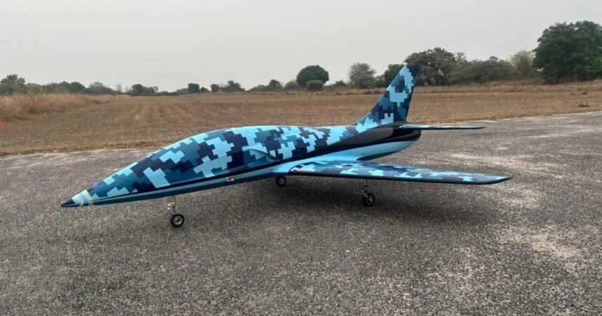 Invente's jet-powered UAV in high-altitude flight over Leh