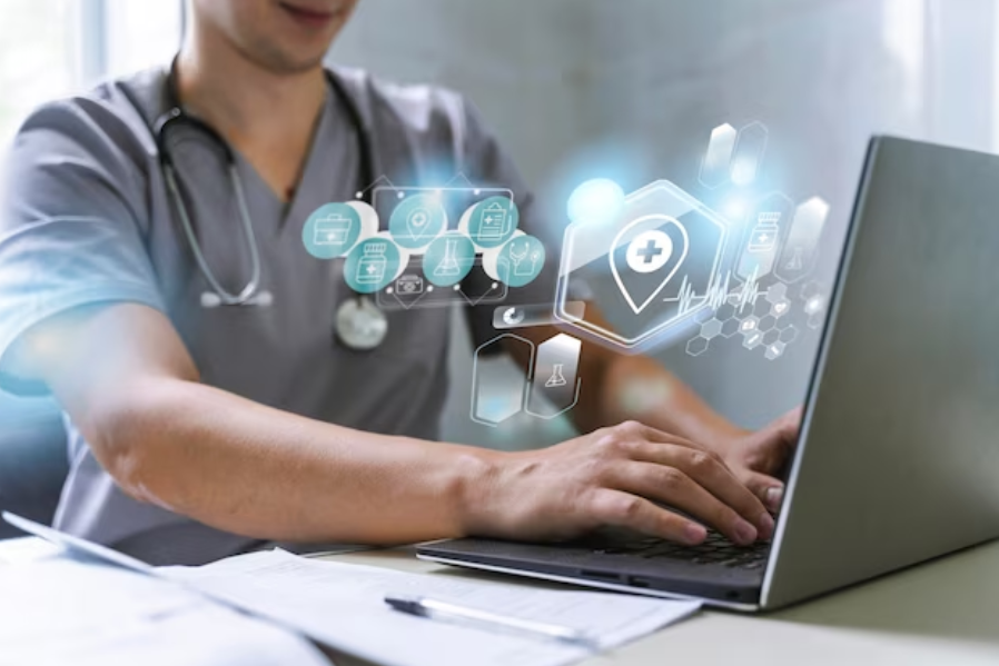 AI-assisted diagnostics in a clinic, from MEDxAI's official website
