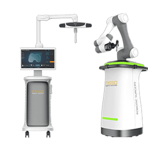 Meril MISSO robotic system: vision cart and robotic arm