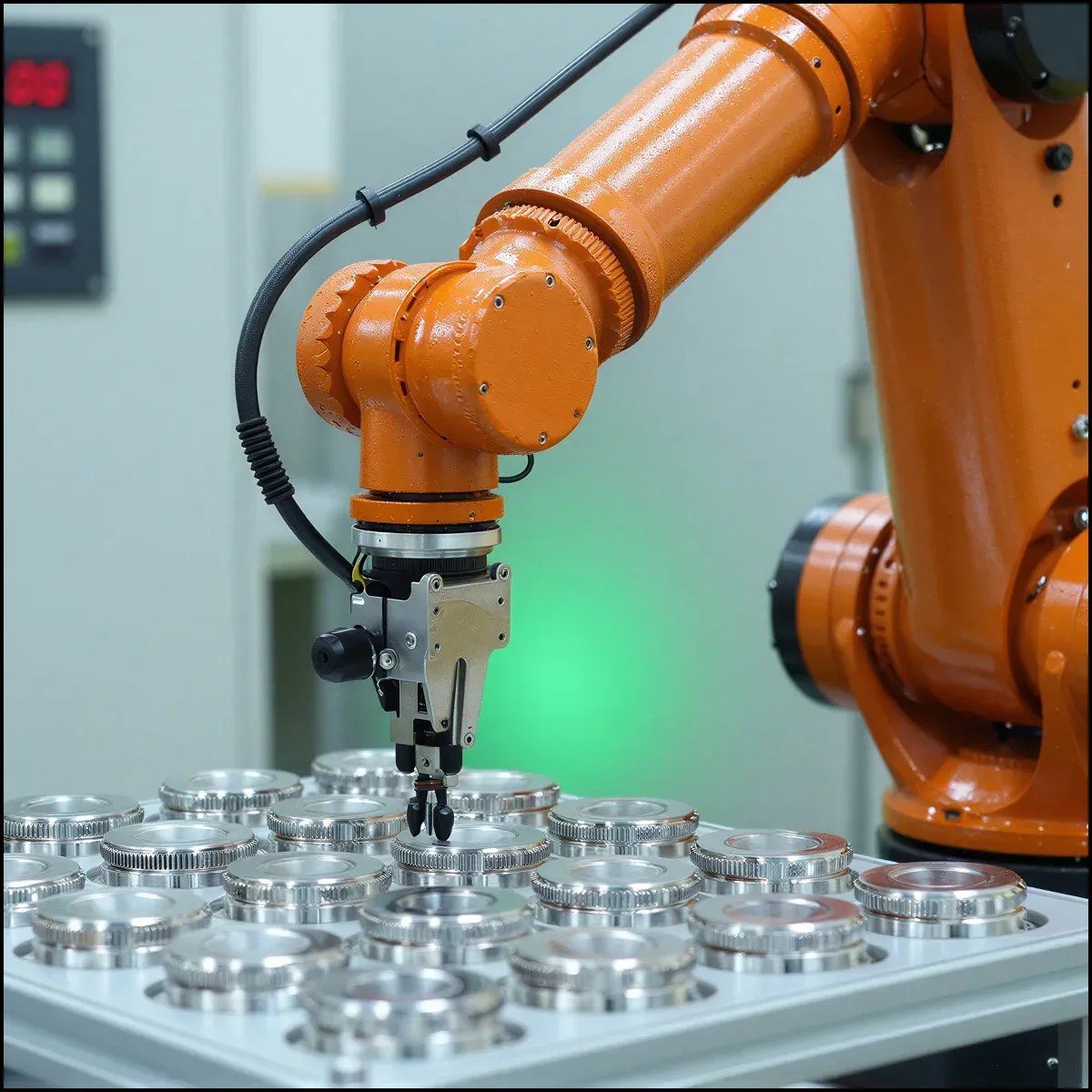 Bearings being handled in NRB production