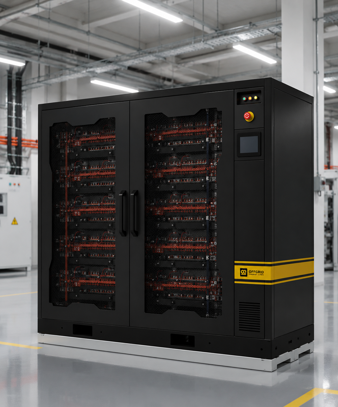 Offgrid Energy Labs' ZincGel battery cabinet