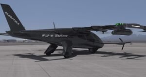 Vjaitra's VJ-600Max hydrogen-powered eVTOL air taxi on the tarmac