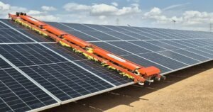 Aegeus Technologies Unicorn waterless solar cleaning robot