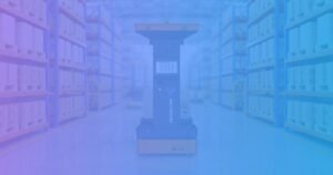 Hachidori Robotics HU 1300 autonomous mobile robot in a warehouse aisle, 1200x630 cover