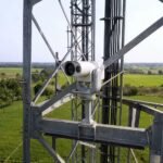 Olee.space's free-space optical communication terminal mounted on a tower