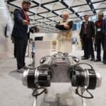 PARAM, General Autonomy's quadruped robot, at its showcase demonstration